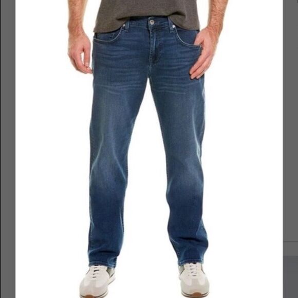 7 For All Mankind The Standard Straight Dark Wash Jeans Size 33 - Picture 1 of 13